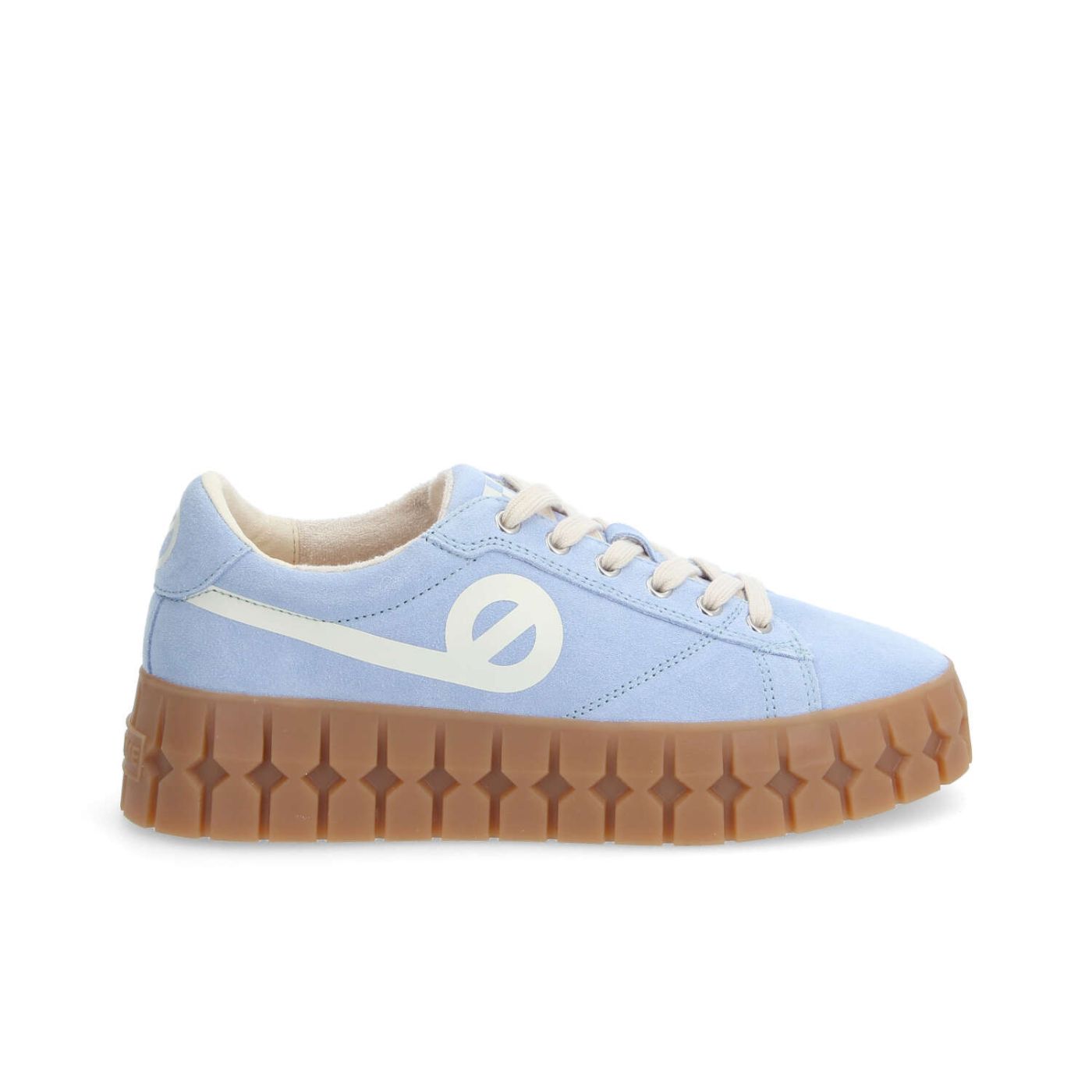 PLAY SNEAKER W - SUEDE/PRINT - BLEU/BLANC CASSE